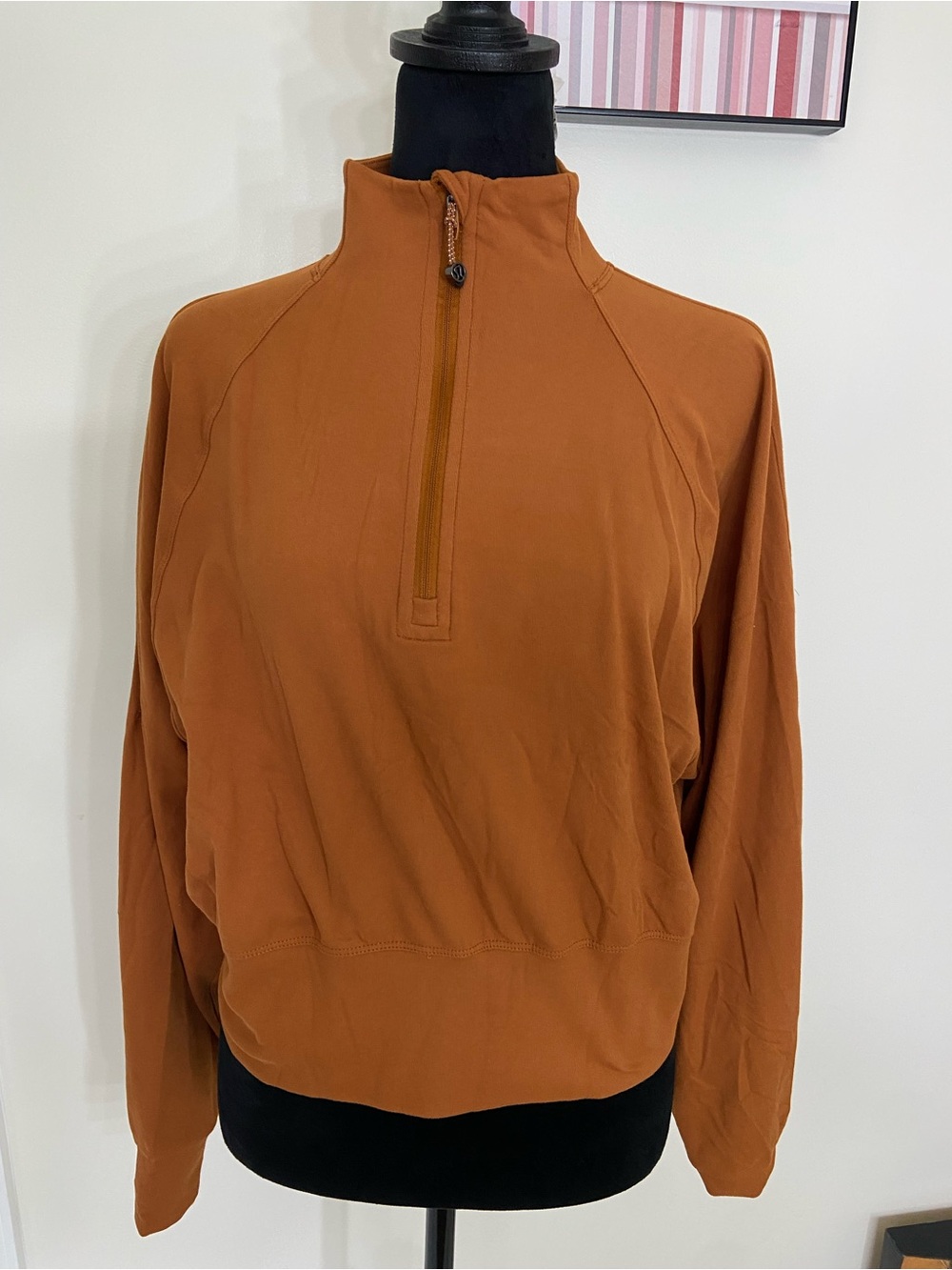 lululemon athletica Burnt Orange Zip-Front Pullover